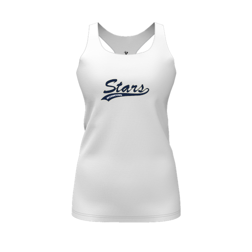 [FT0TRBWH-FYS-LOGO2] Decker Racerback Tank Top (Female Youth S, White, Logo 2)