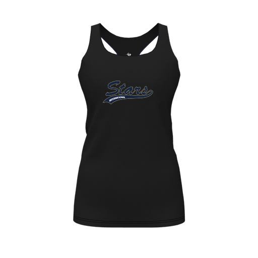 [FT0TRBBK-FYS-LOGO2] Decker Racerback Tank Top (Female Youth S, Black, Logo 2)