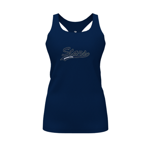 [FT0TRBNV-FYS-LOGO2] Decker Racerback Tank Top (Female Youth S, Navy, Logo 2)
