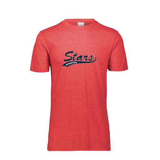 [FTSCUBRD-YS-LOGO2] Decker Youth Tri-Blend T-Shirt - Short Sleeve (Youth S, Red, Logo 2)