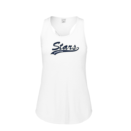 [FT0TUBWH-FAS-LOGO2] Ladies Tri Blend Tank Top (Female Adult S, White, Logo 2)
