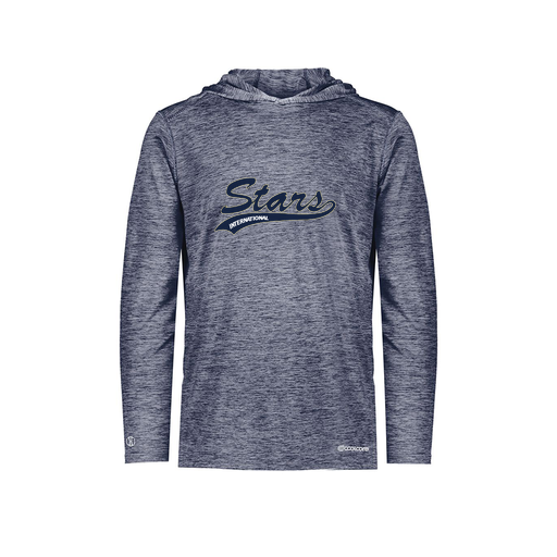 [FOLHCGNV-YS-LOGO2] Decker Youth Charge Hoodie (Youth S, Navy, Logo 2)