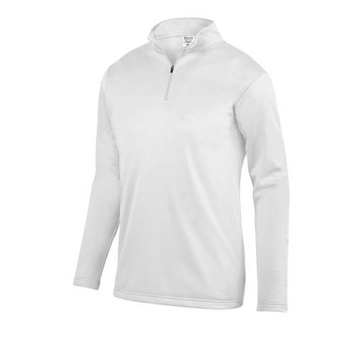 [FOLQFFWH-YS-LOGO5] Decker Youth FlexFleece 1/4 Zip (Youth S, White, Logo 5)