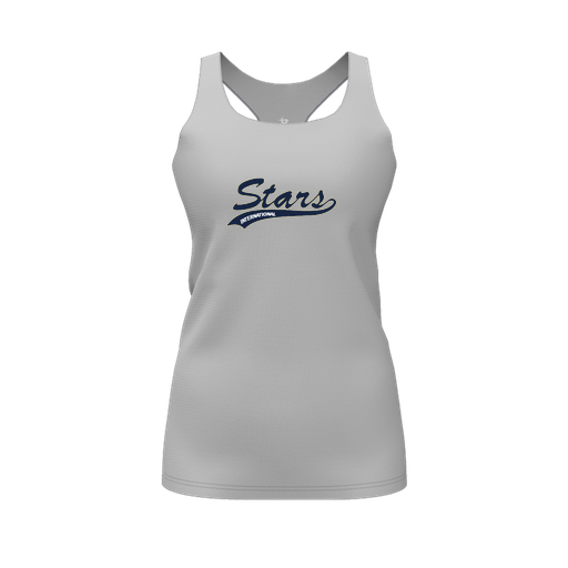 [FT0TRBGY-FYS-LOGO2] Decker Racerback Tank Top (Female Youth S, Gray, Logo 2)