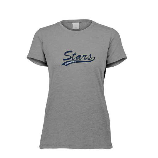 [FTSCUBGY-FAXS-LOGO2] Decker Women's Tri-Blend T-Shirt - Short Sleeve (Female Adult XS, Gray, Logo 2)