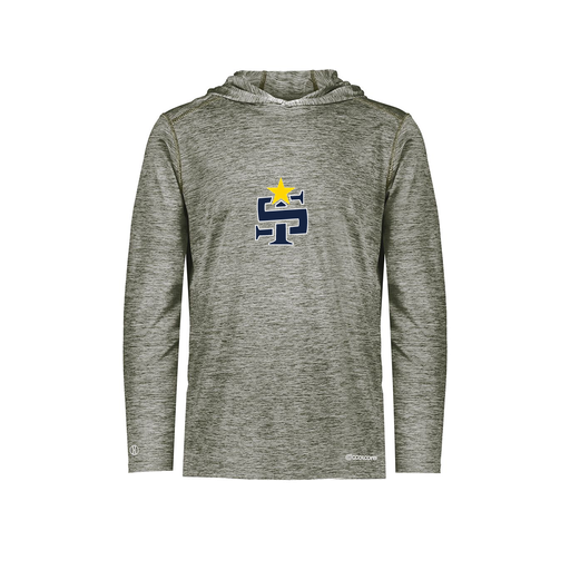 [FOLHCGGY-AS-LOGO1] Decker Men's Charge Hoodie (Adult S, Gray, Logo 1)