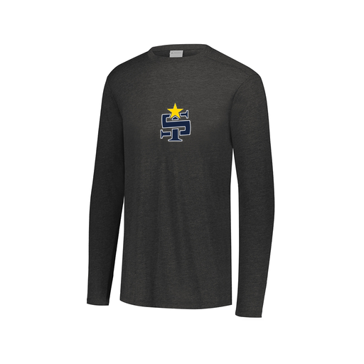 [FTLCUBBK-AXS-LOGO1] Decker Men's Tri-Blend T-Shirt - Long Sleeve (Adult XS, Black, Logo 1)