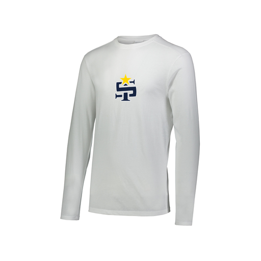 [3075.005.XS-LOGO1] Men's LS Ultra-blend T-Shirt (Adult XS, White, Logo 1)