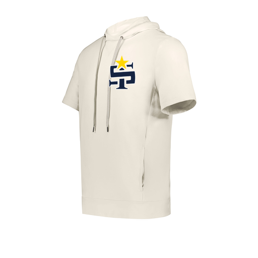 [222605-WHT-YS-LOGO1] YOUTH VENTURA SOFT KNIT SHORT SLEEVE HOODIE (Youth S, White, Logo 1)