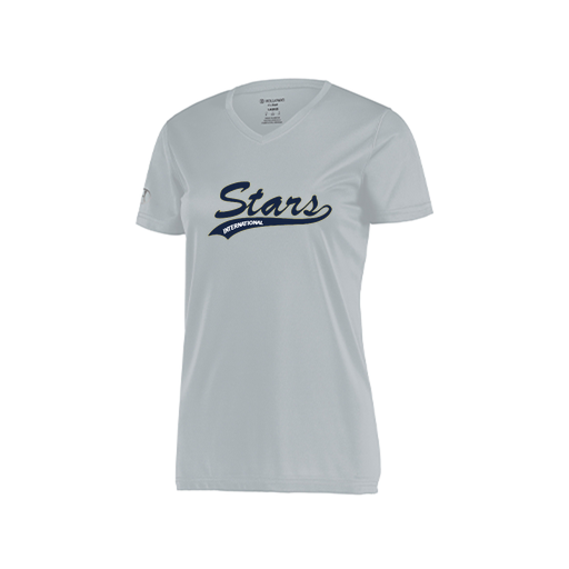 [222820.099.S-LOGO2] Ladies Movement Dri Fit Shirt (Female Adult S, Silver, Logo 2)